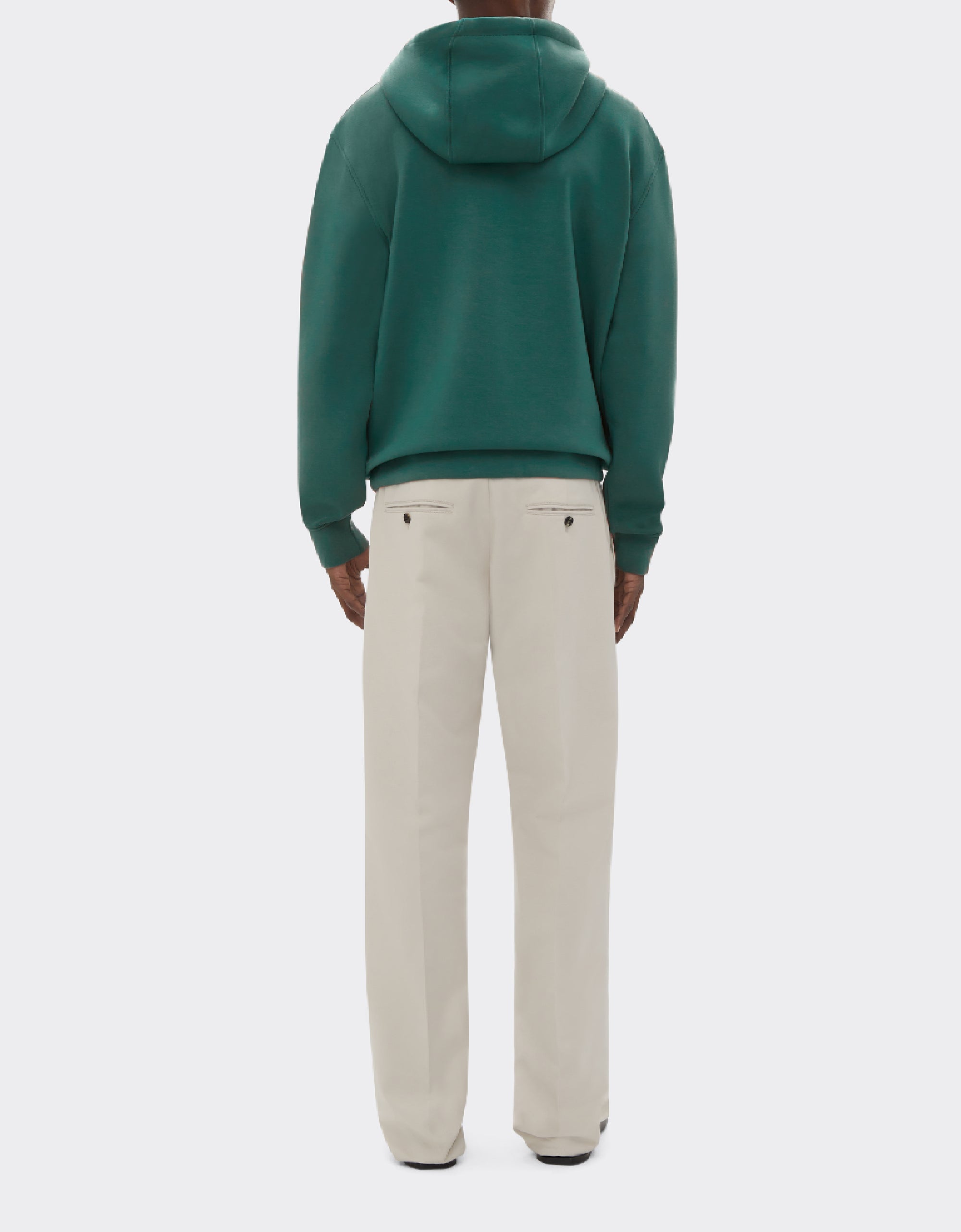 Unisex hoodie with Ferrari logo - Verde Ficus