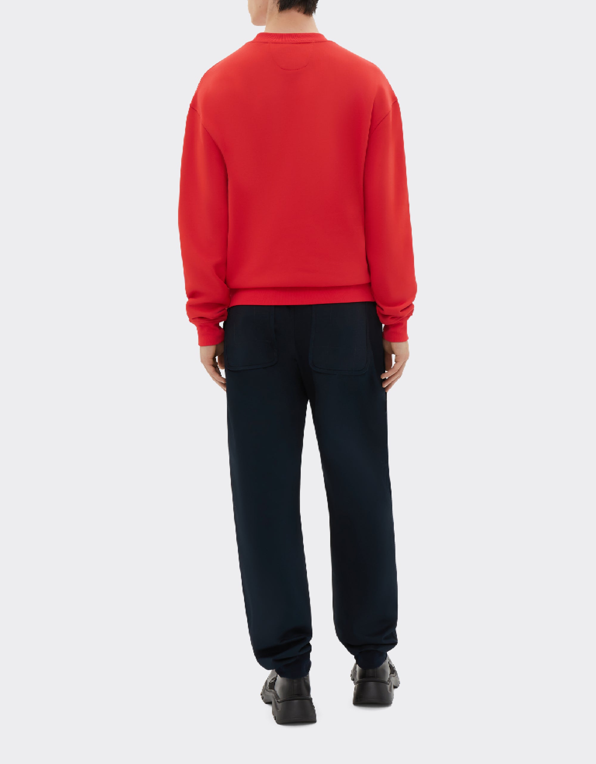 Sweat-shirt avec logo Ferrari - Rosso Dino