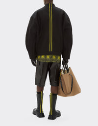 Veste oversize en laine - Nero