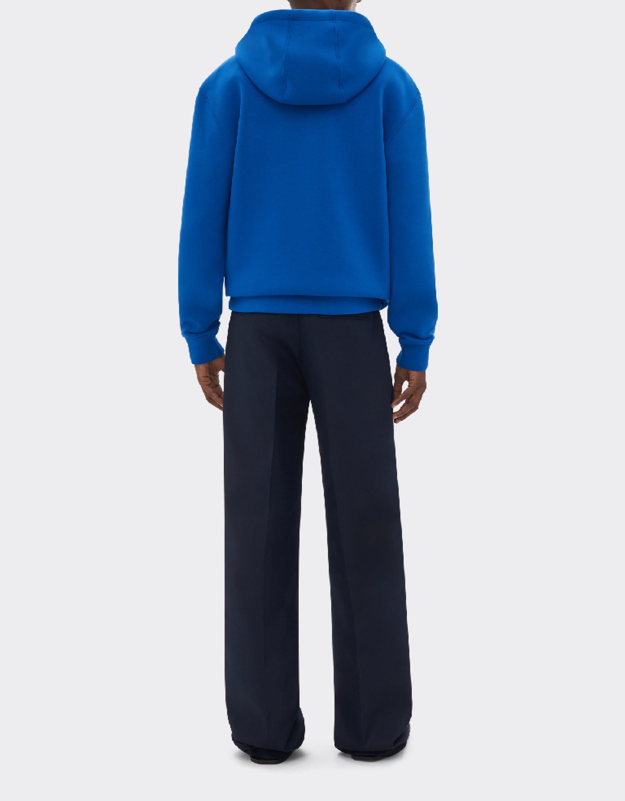 Unisex hoodie with Ferrari logo - Blu Klein