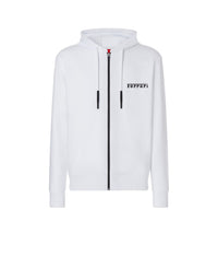 Unisex hoodie with Ferrari logo - Bianco