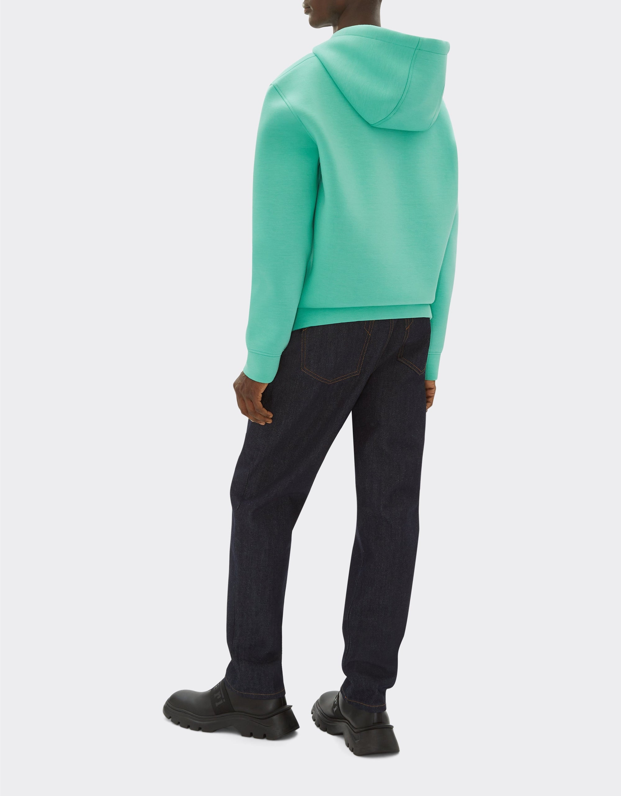 Unisex hoodie with Ferrari logo - Verde Menta