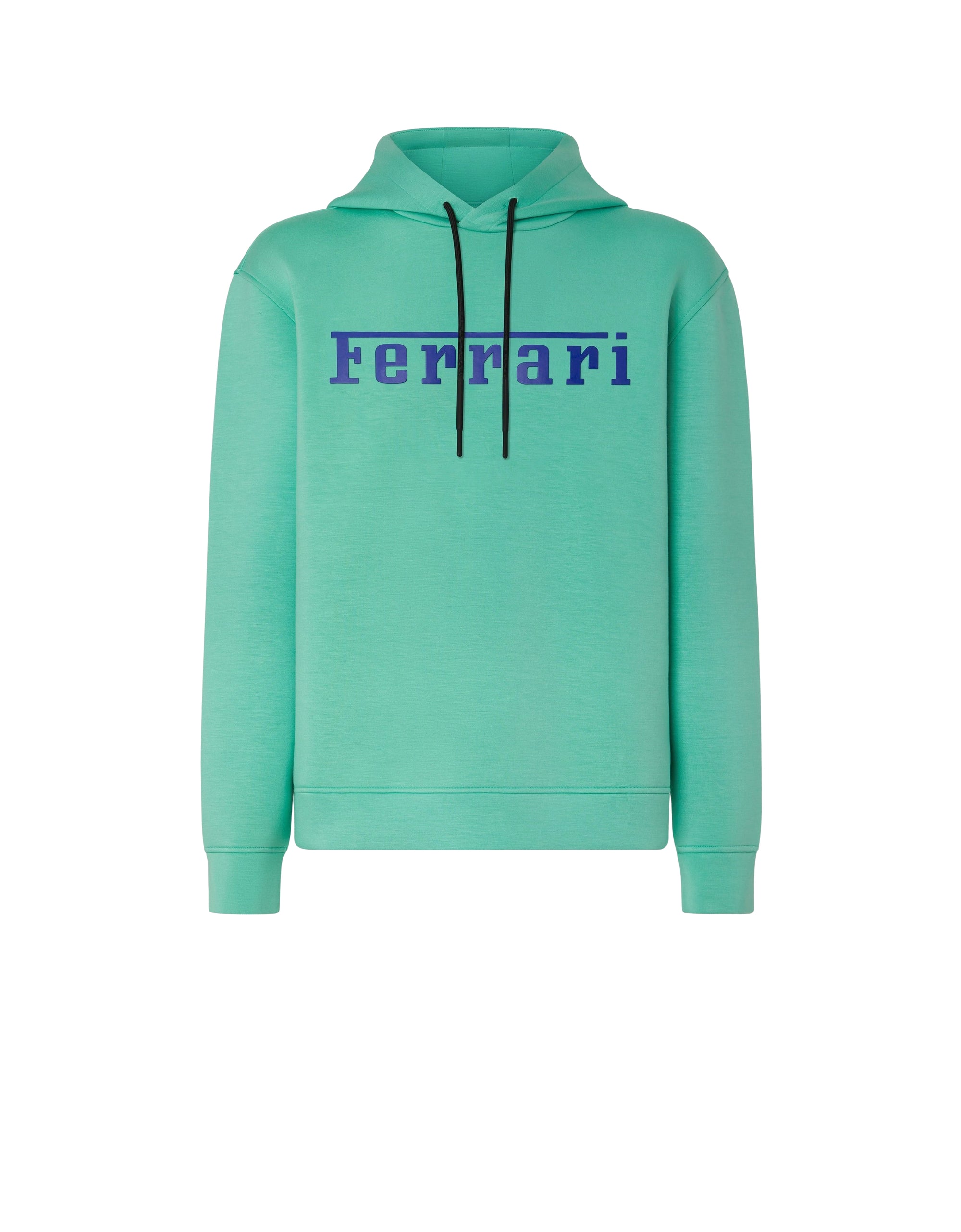 Unisex hoodie with Ferrari logo - Verde Menta