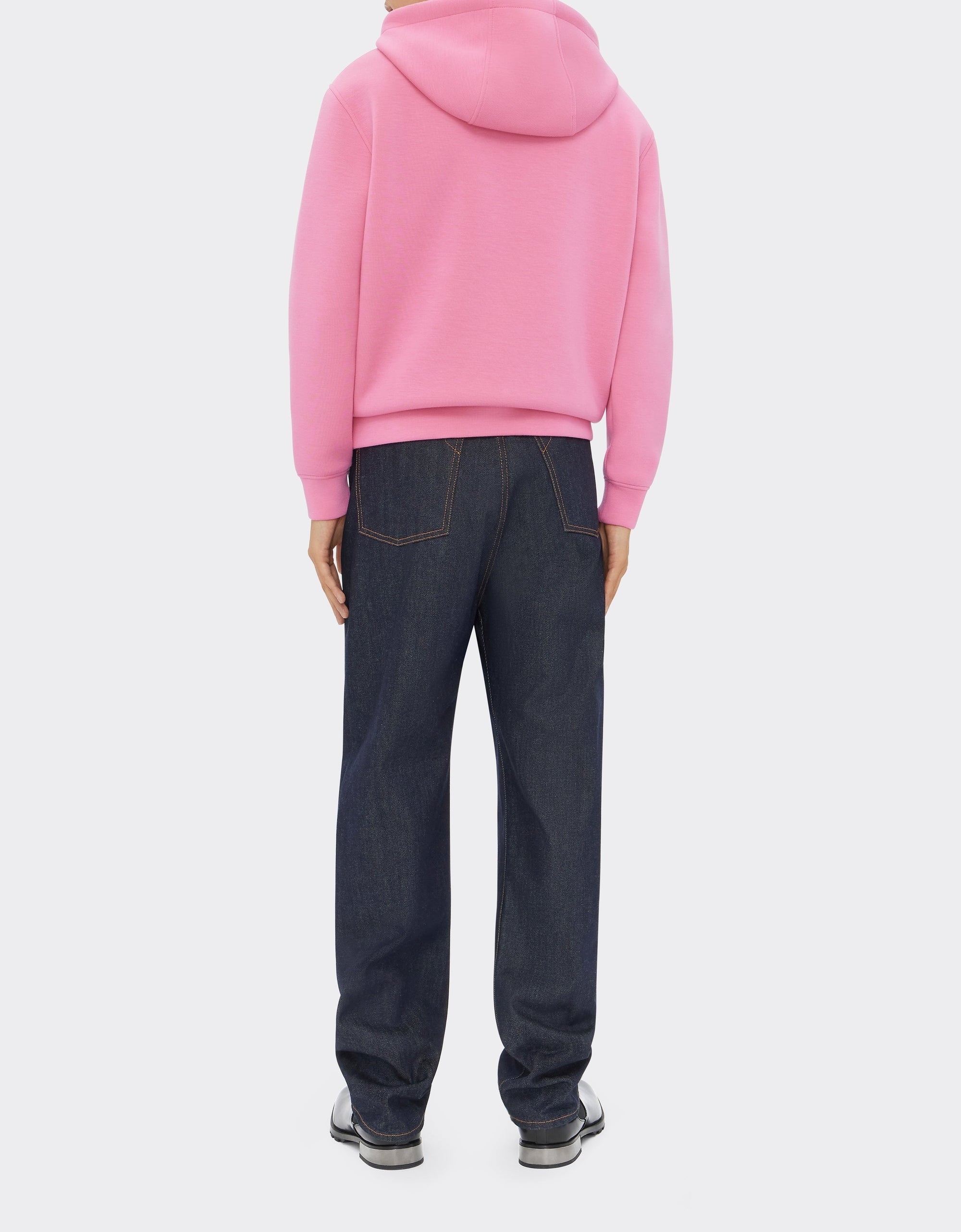 Unisex hoodie with Ferrari logo - Rosa