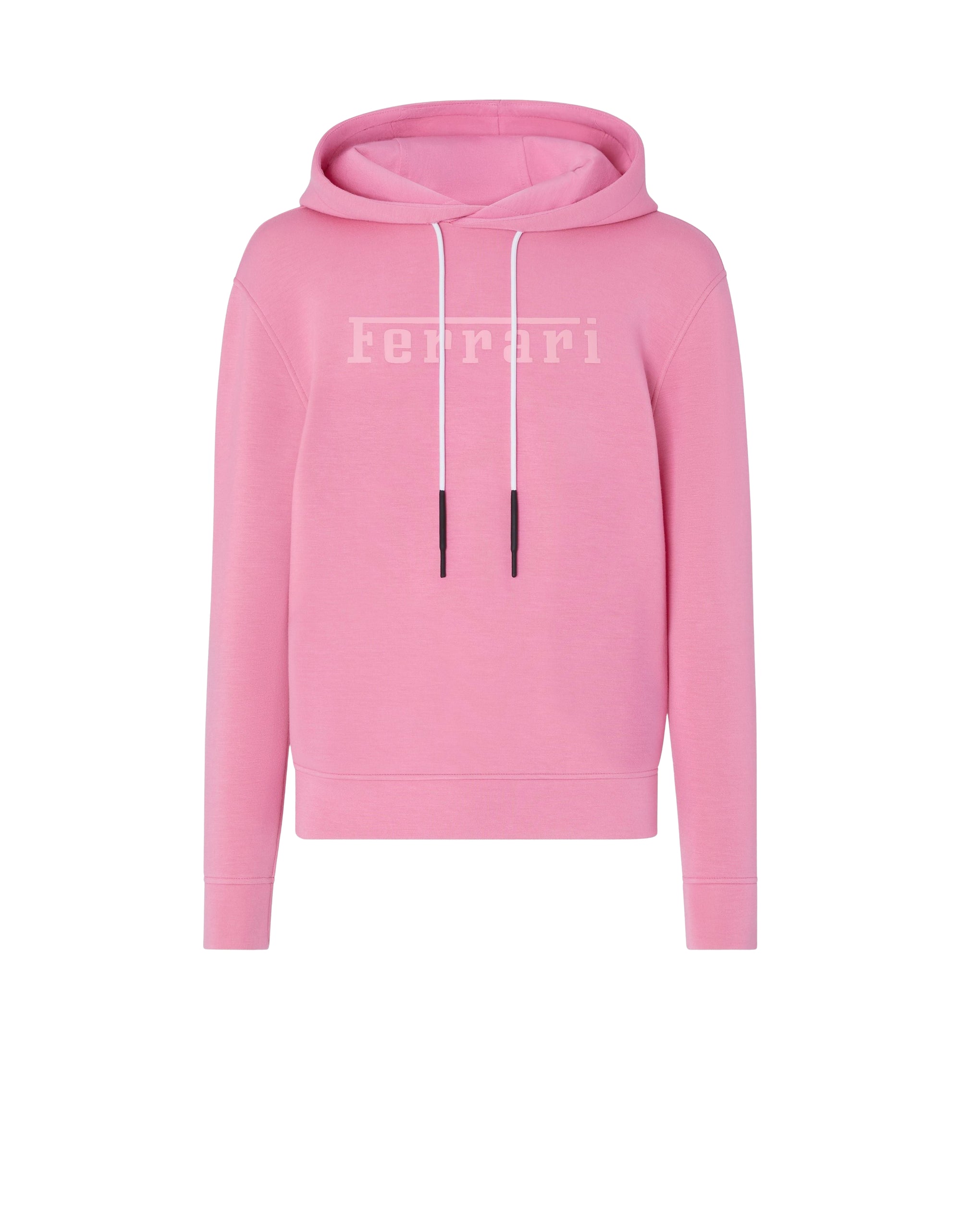 Unisex hoodie with Ferrari logo - Rosa