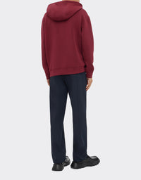 Unisex hoodie with Ferrari logo - Bordeaux