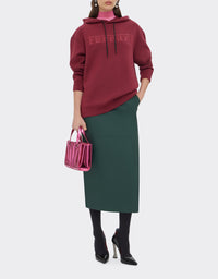 Unisex hoodie with Ferrari logo - Bordeaux