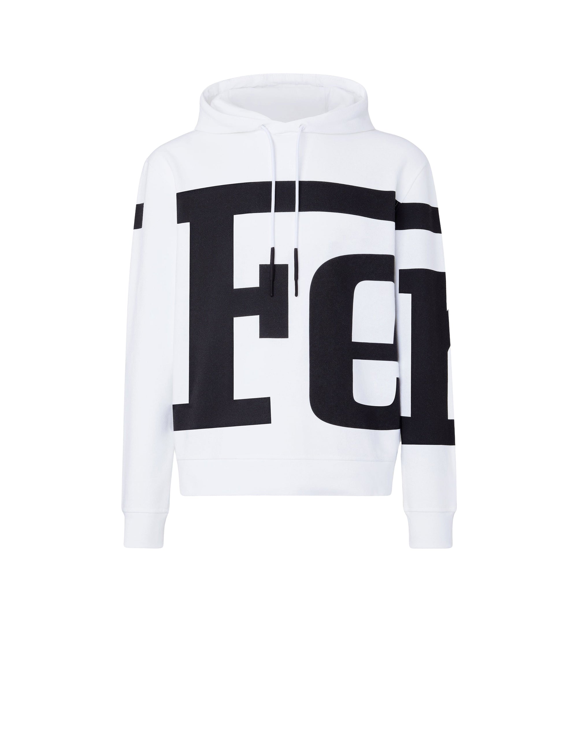 Unisex hoodie with Ferrari logo - Bianco