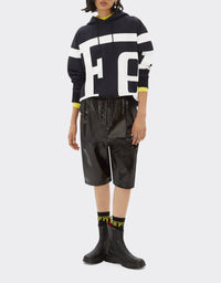 Sweat-shirt à capuche unisexe avec logo Ferrari - Nero