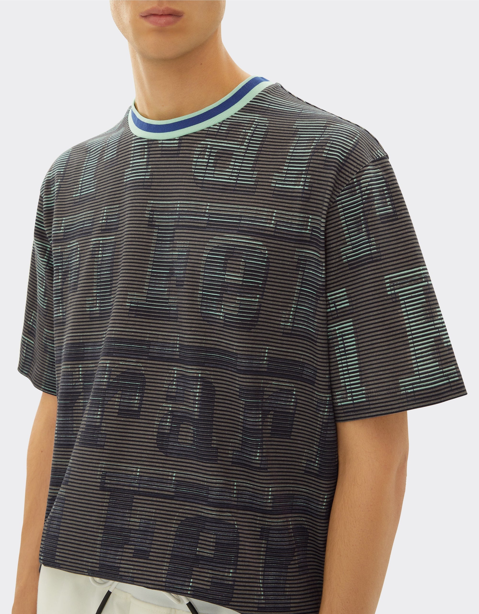 T-shirt unisexe avec logo Ferrari - Grigio