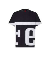 T-shirt unisexe avec logo Ferrari - Nero