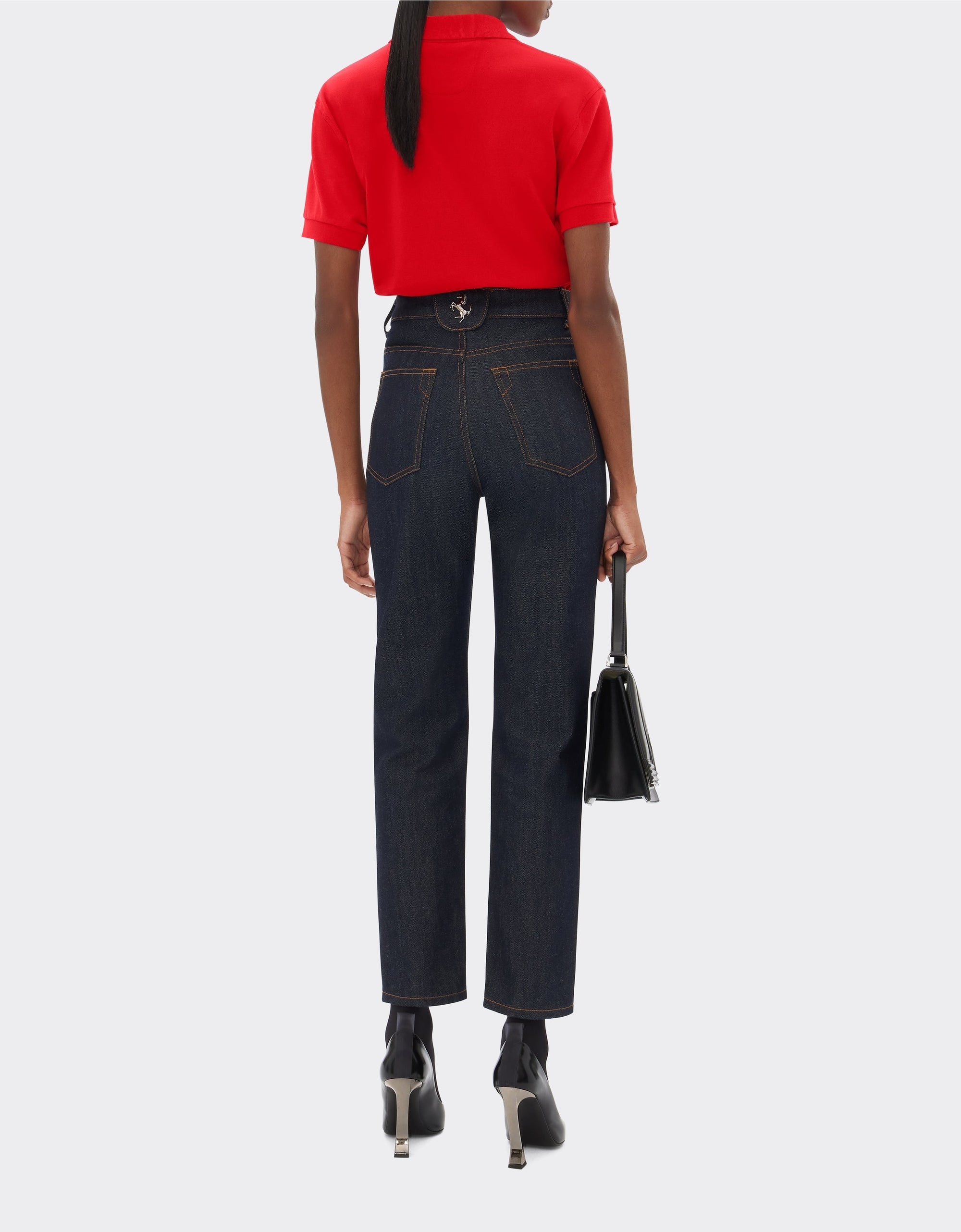 Polo with Prancing Horse - Rosso Corsa