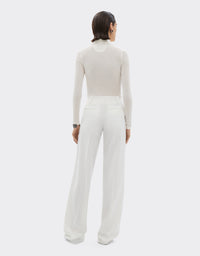 Long-sleeved polo shirt - Avorio