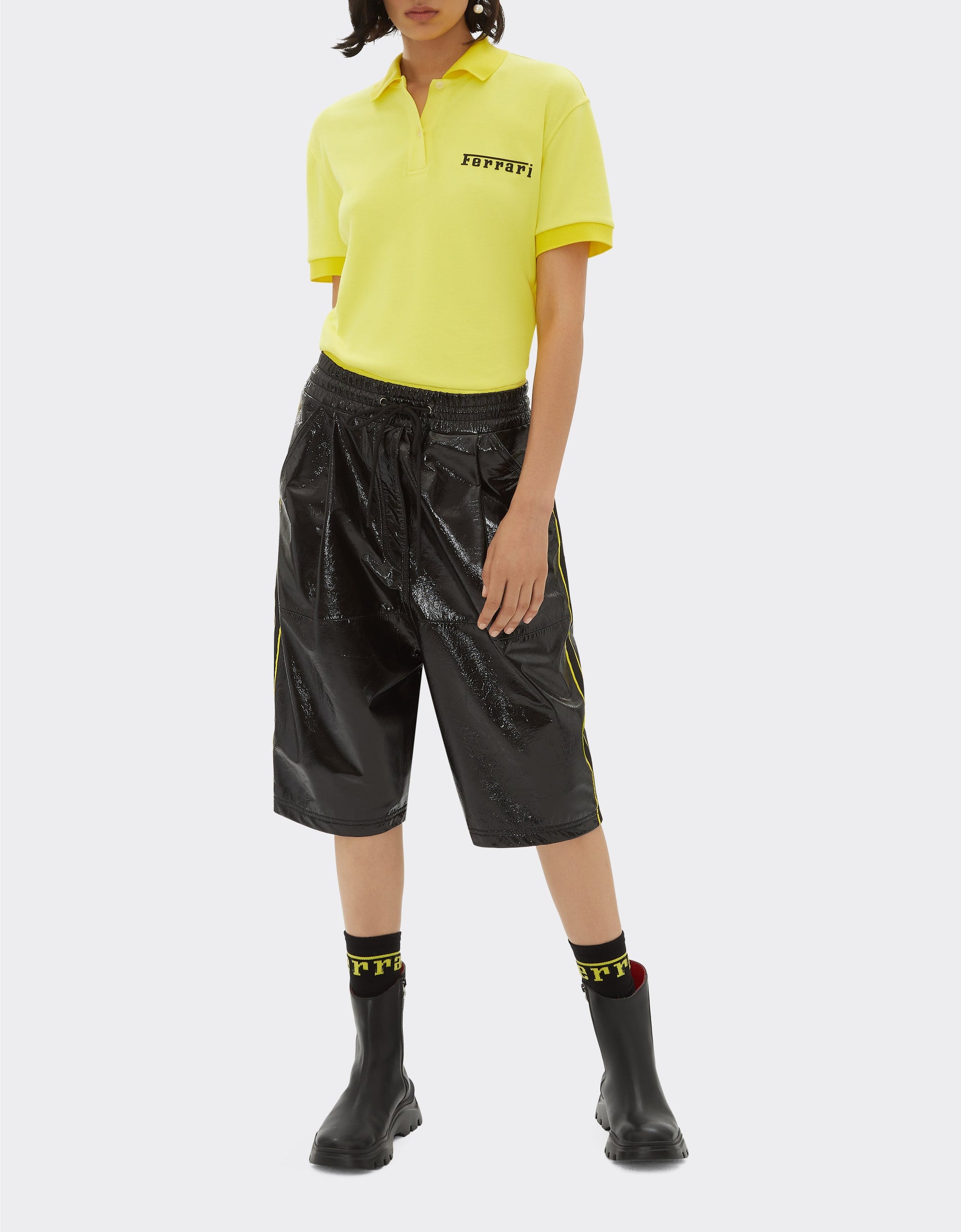 Polo shirt with Ferrari logo - Giallo Modena