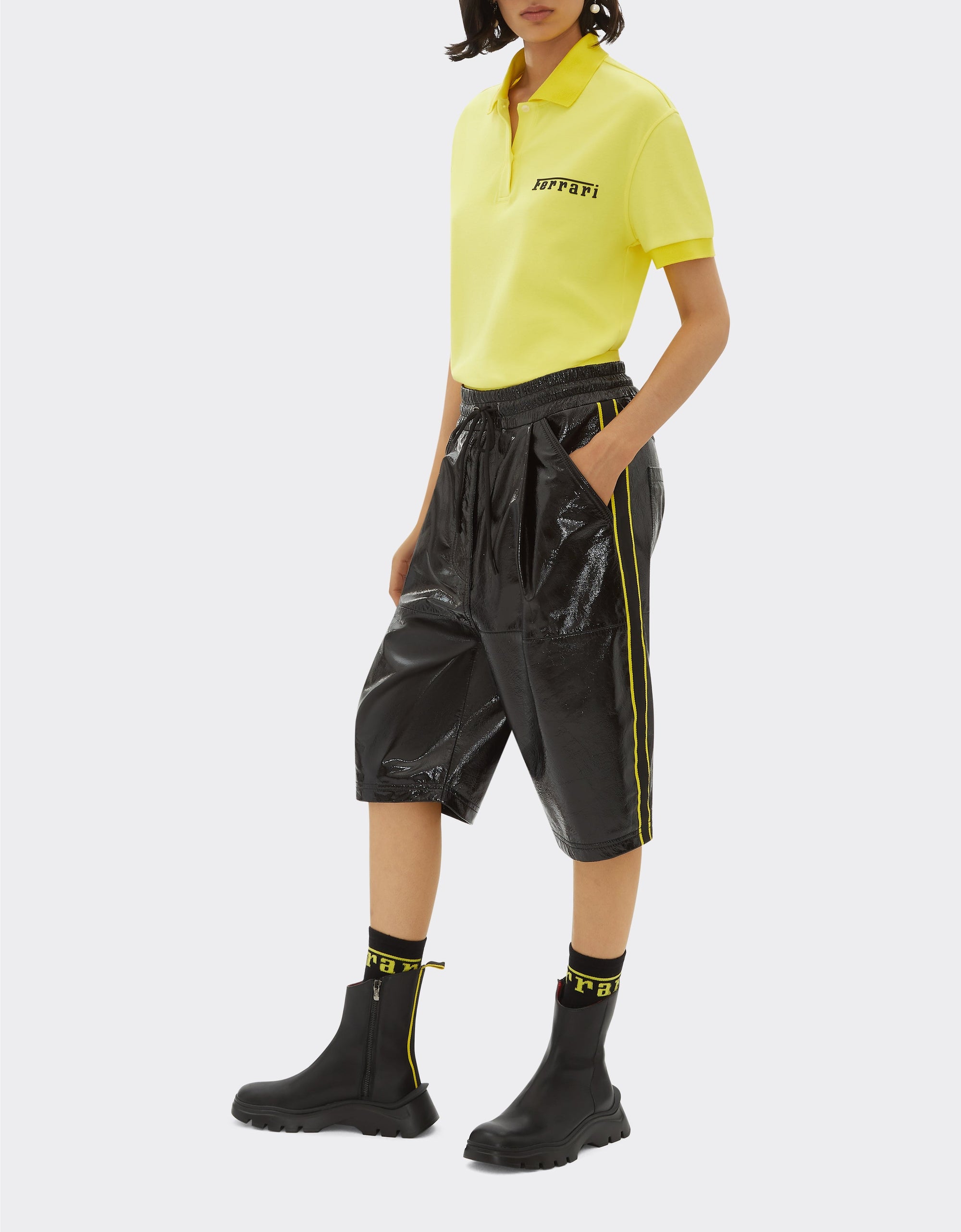 Polo shirt with Ferrari logo - Giallo Modena