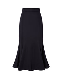 Midi skirt Punto Milano - Navy Blu
