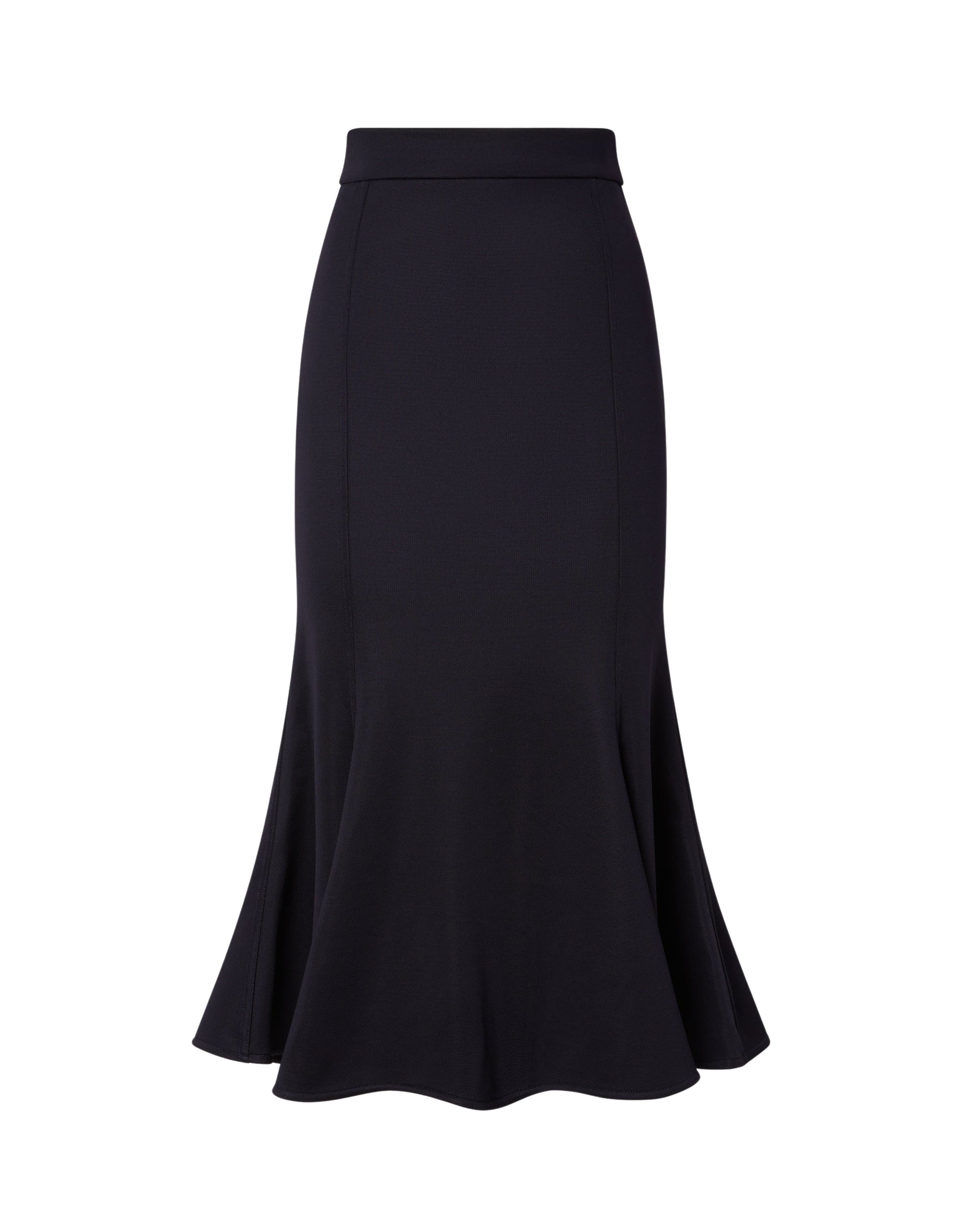 Midi skirt Punto Milano - Navy Blu