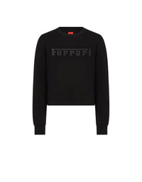 Sweat-shirt avec logo Ferrari - Nero
