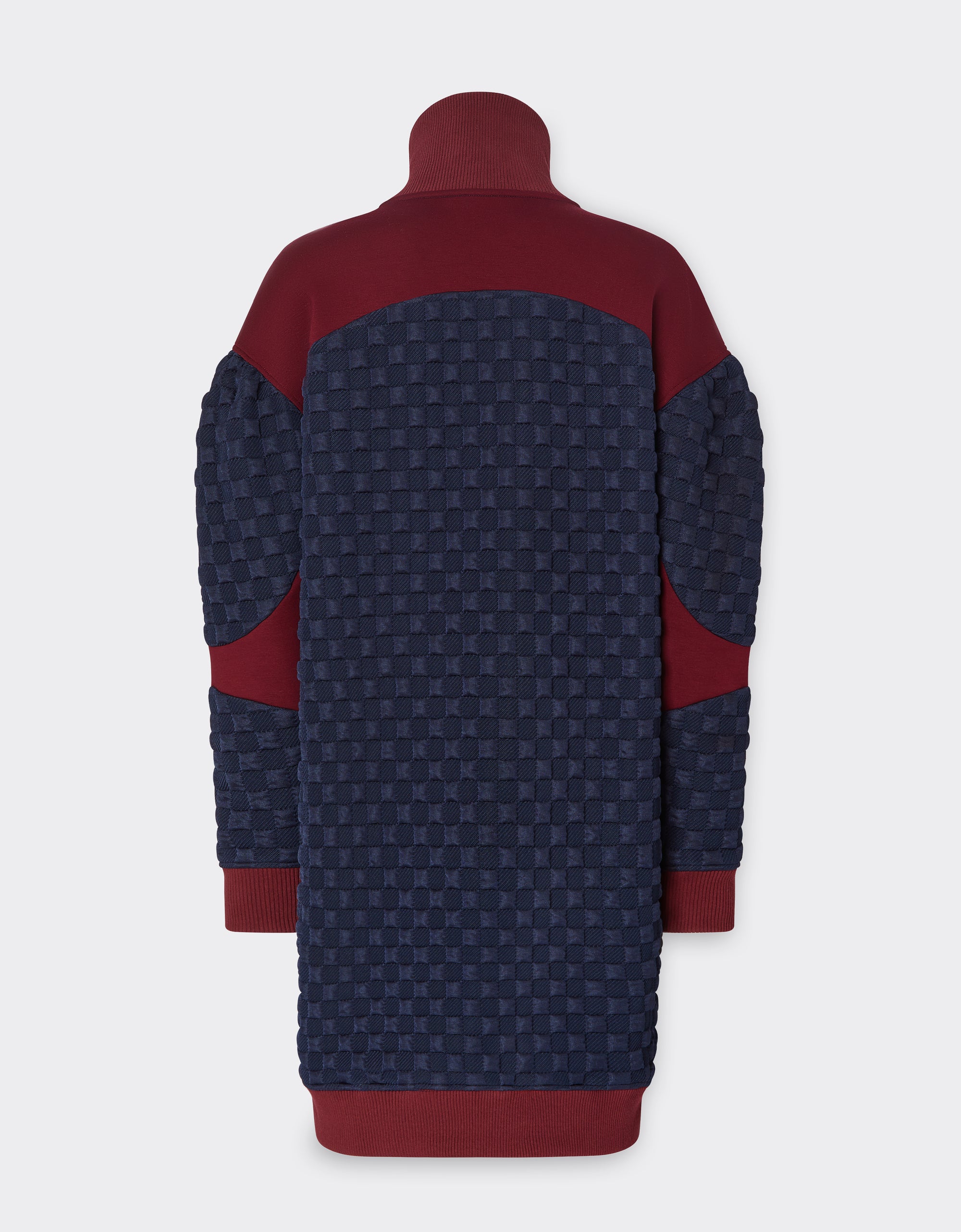 Robe pull motif jacquard - Navy Blu