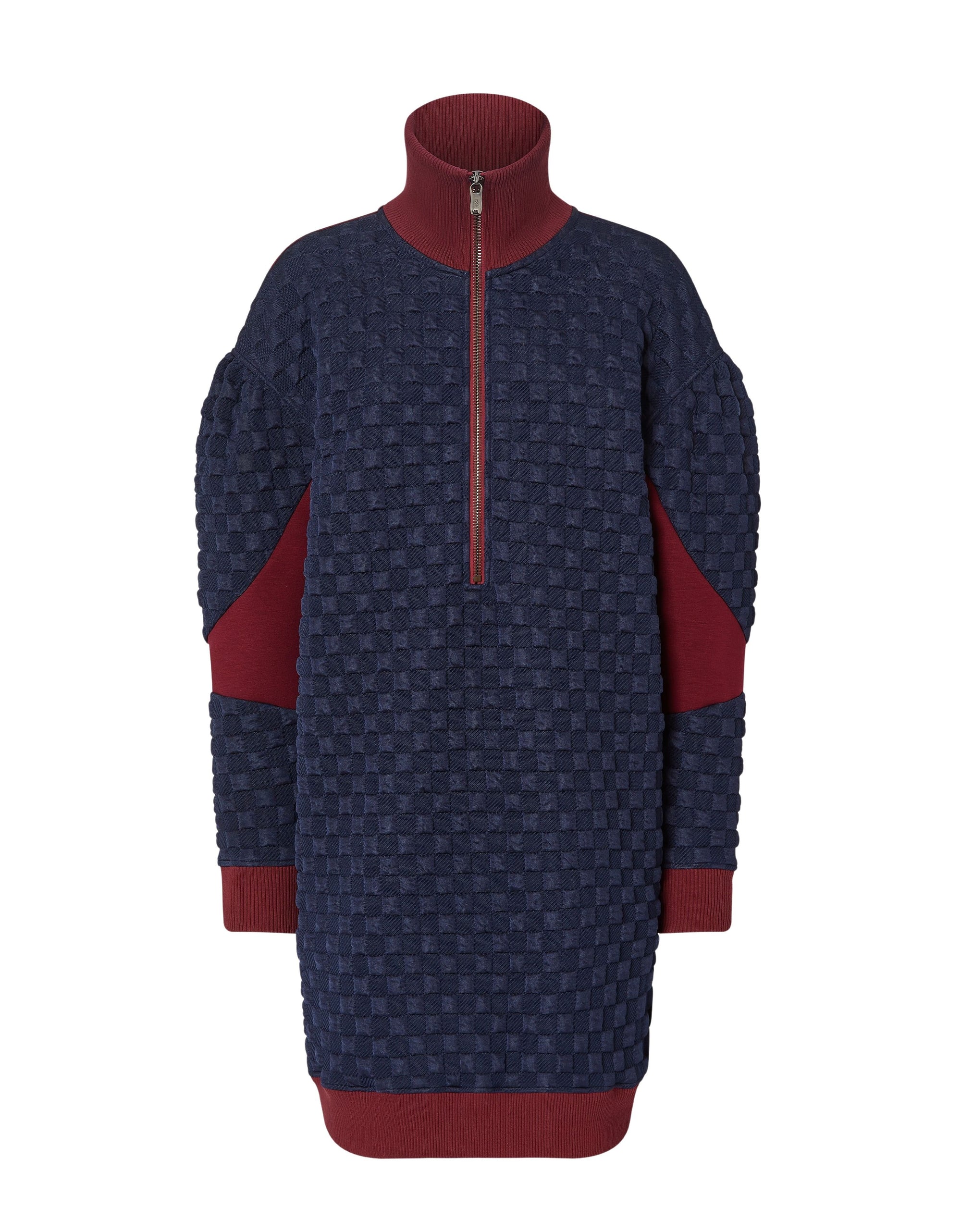 Robe pull motif jacquard - Navy Blu