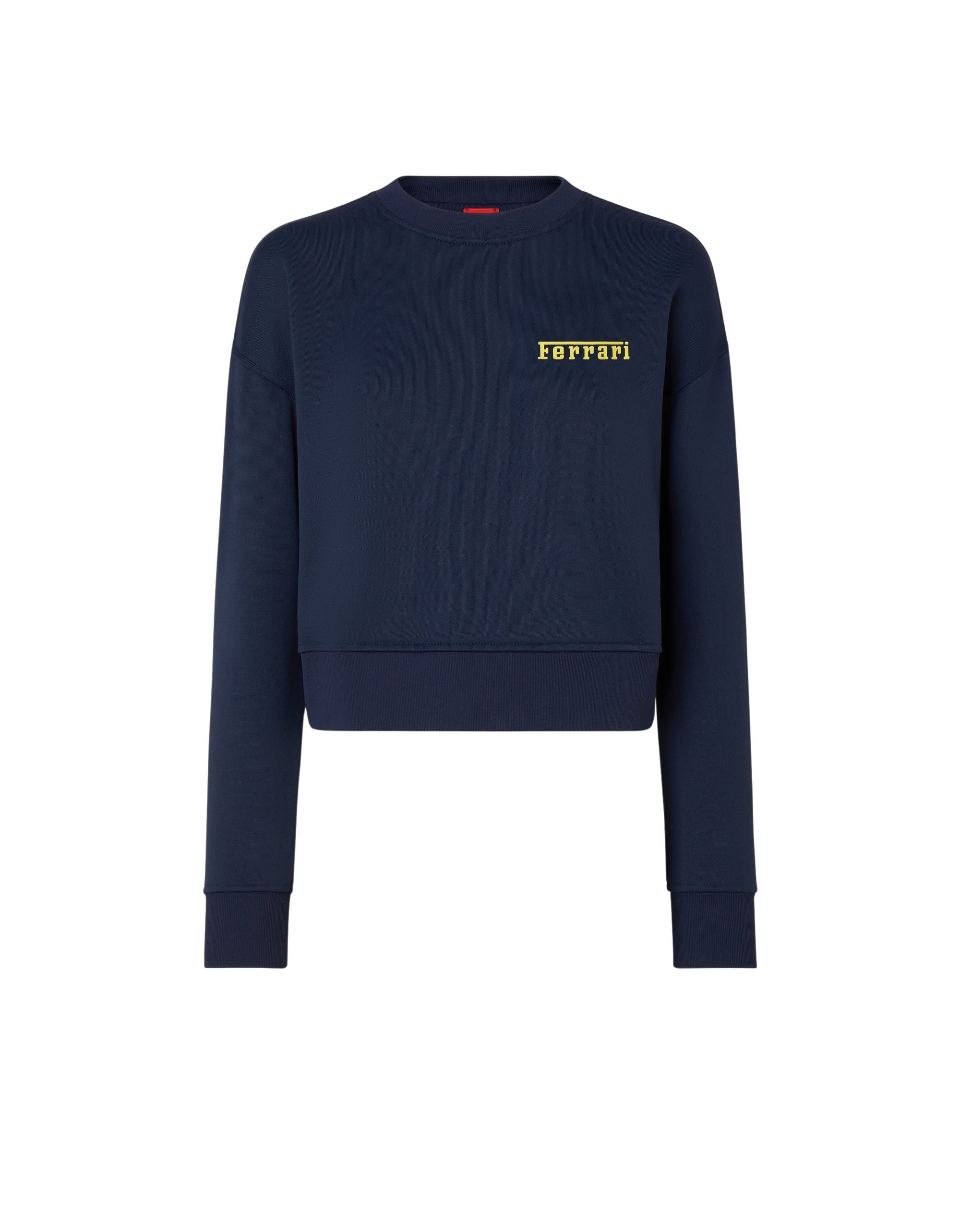 Sweat-shirt avec logo Ferrari - Navy Blu
