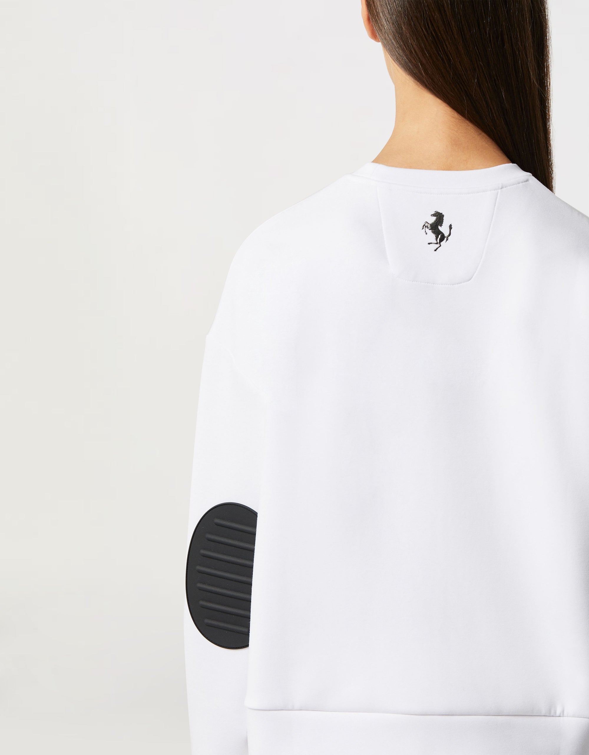 Sweat-shirt avec logo Ferrari - Bianco