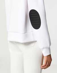 Sweat-shirt avec logo Ferrari - Bianco