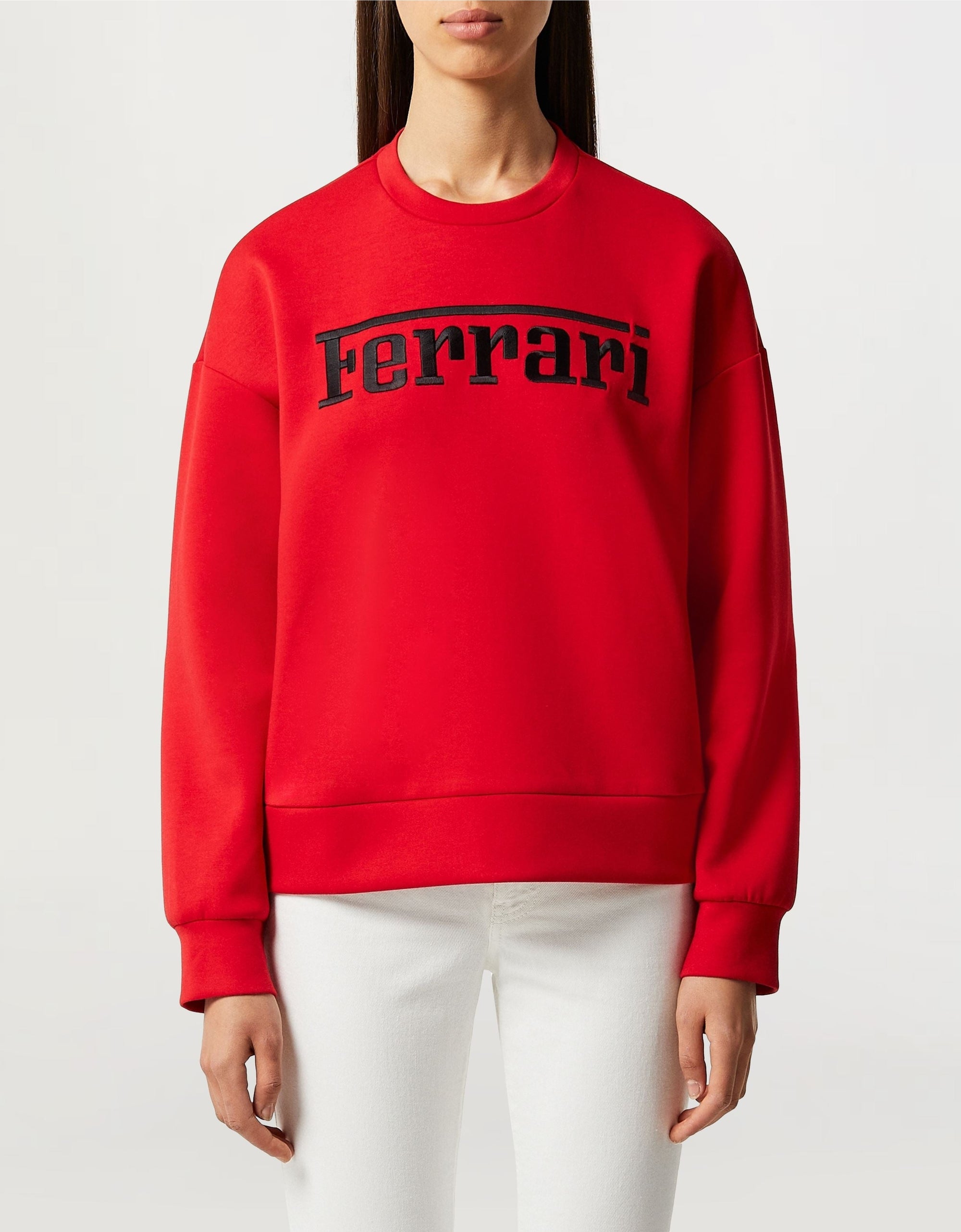 Sweatshirt with Ferrari logo - Rosso Corsa