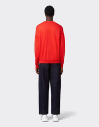 Pull en soie mélangée - Rosso Dino
