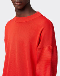Pull en soie mélangée - Rosso Dino