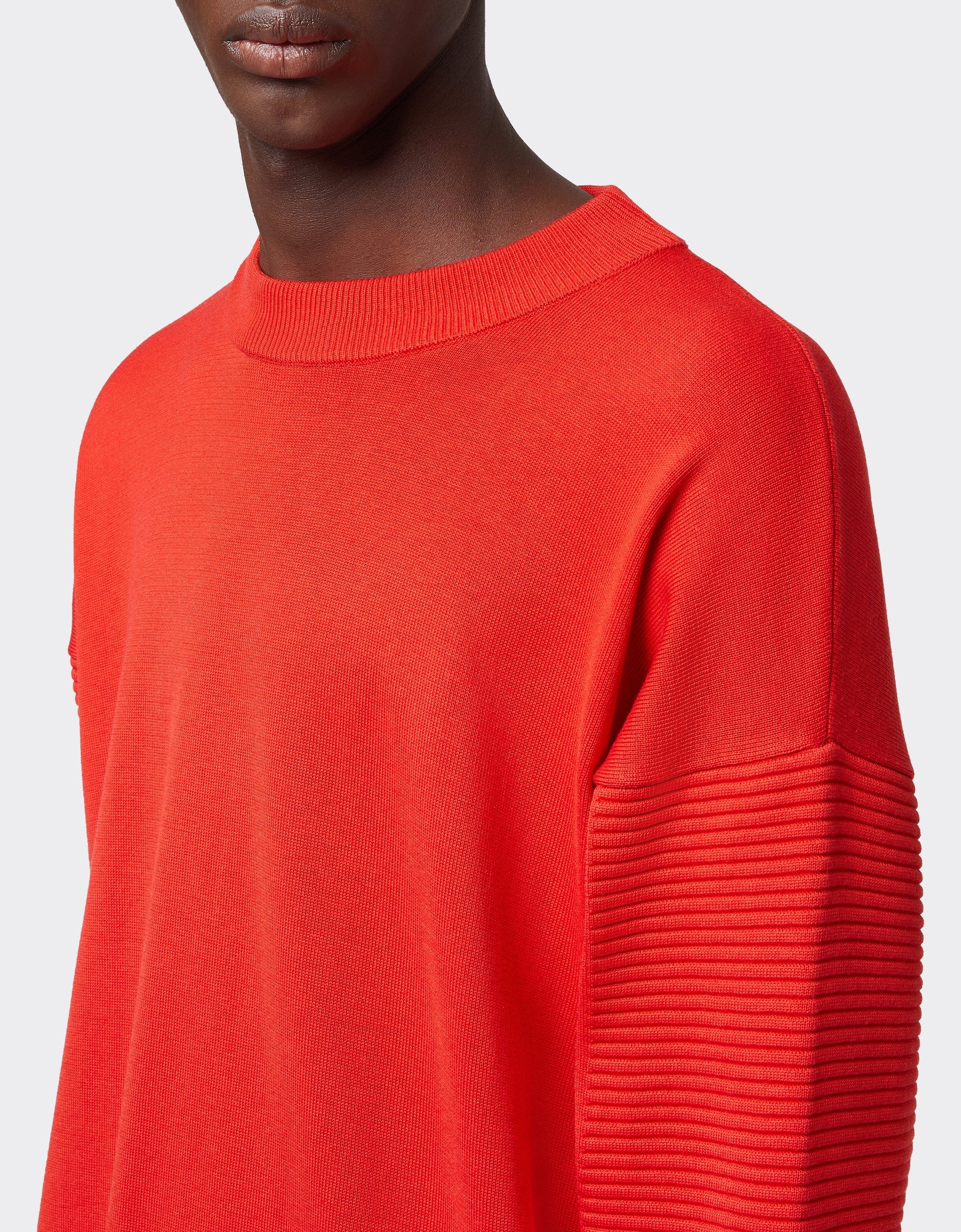 Pull en soie mélangée - Rosso Dino