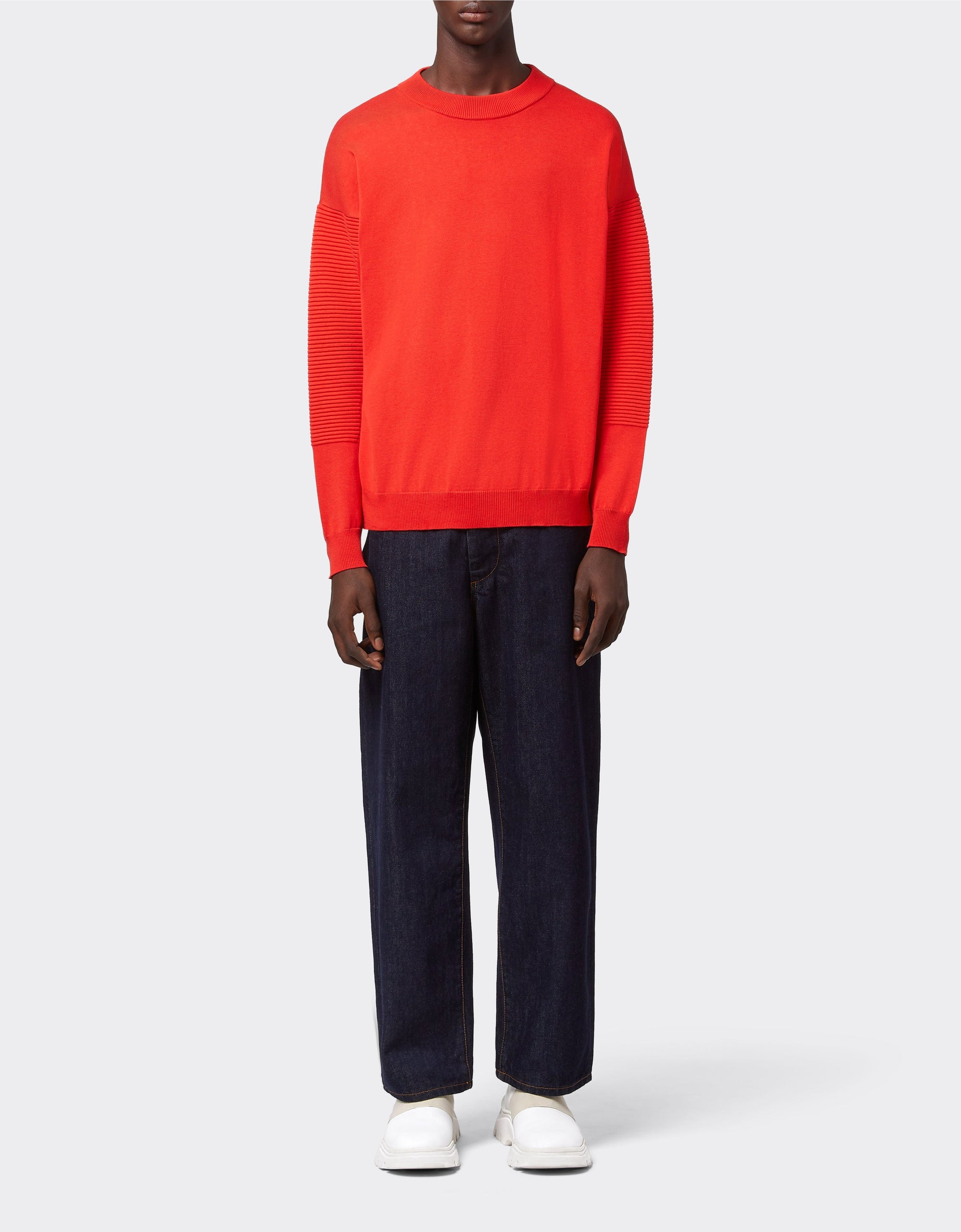 Pull en soie mélangée - Rosso Dino