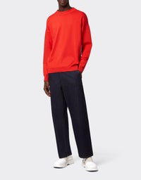 Pull en soie mélangée - Rosso Dino