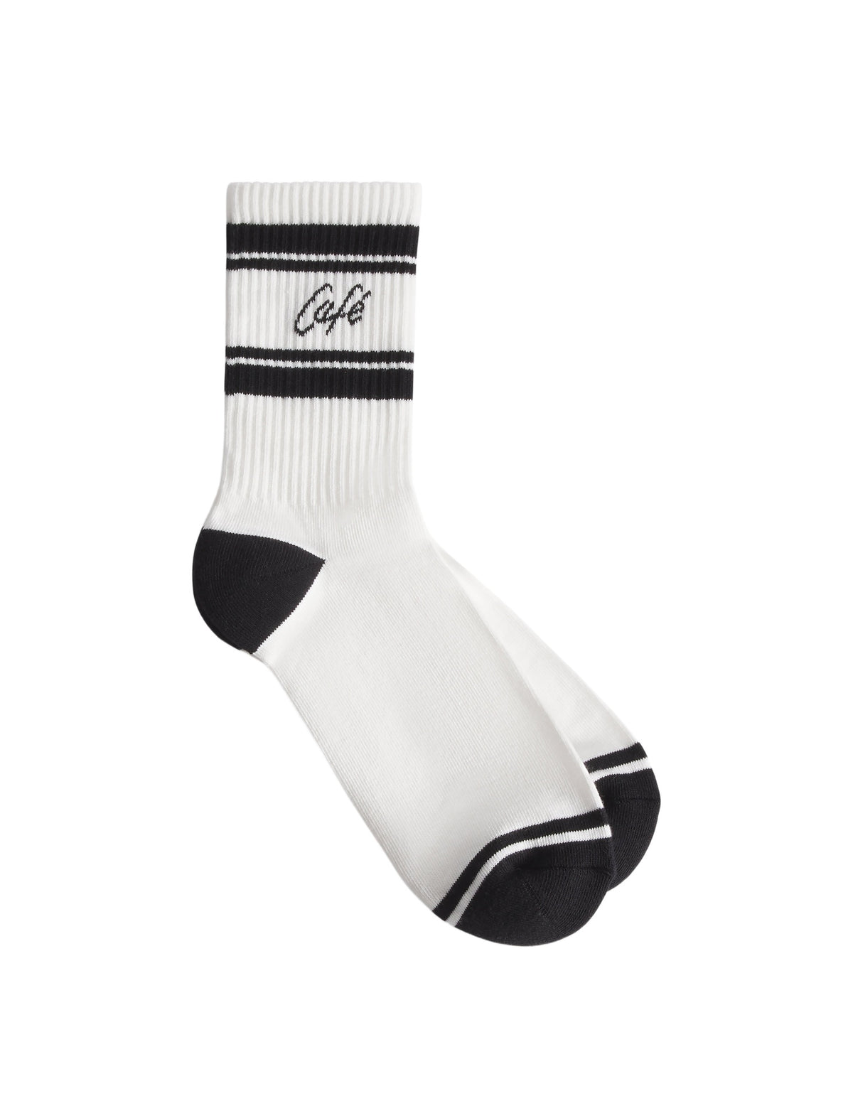 Chaussettes de sport Café Kitsuné - Tapioca & Black