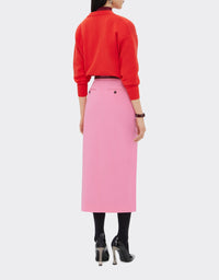Pull en soie mélangée - Rosso Dino