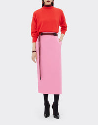 Pull en soie mélangée - Rosso Dino