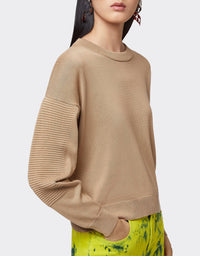 Pull en soie mélangée - Gold