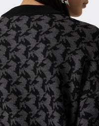 Pull avec motif Cavallino Pixel en laine - Charcoal