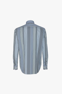 Vertical stripes shirt - Blue & White