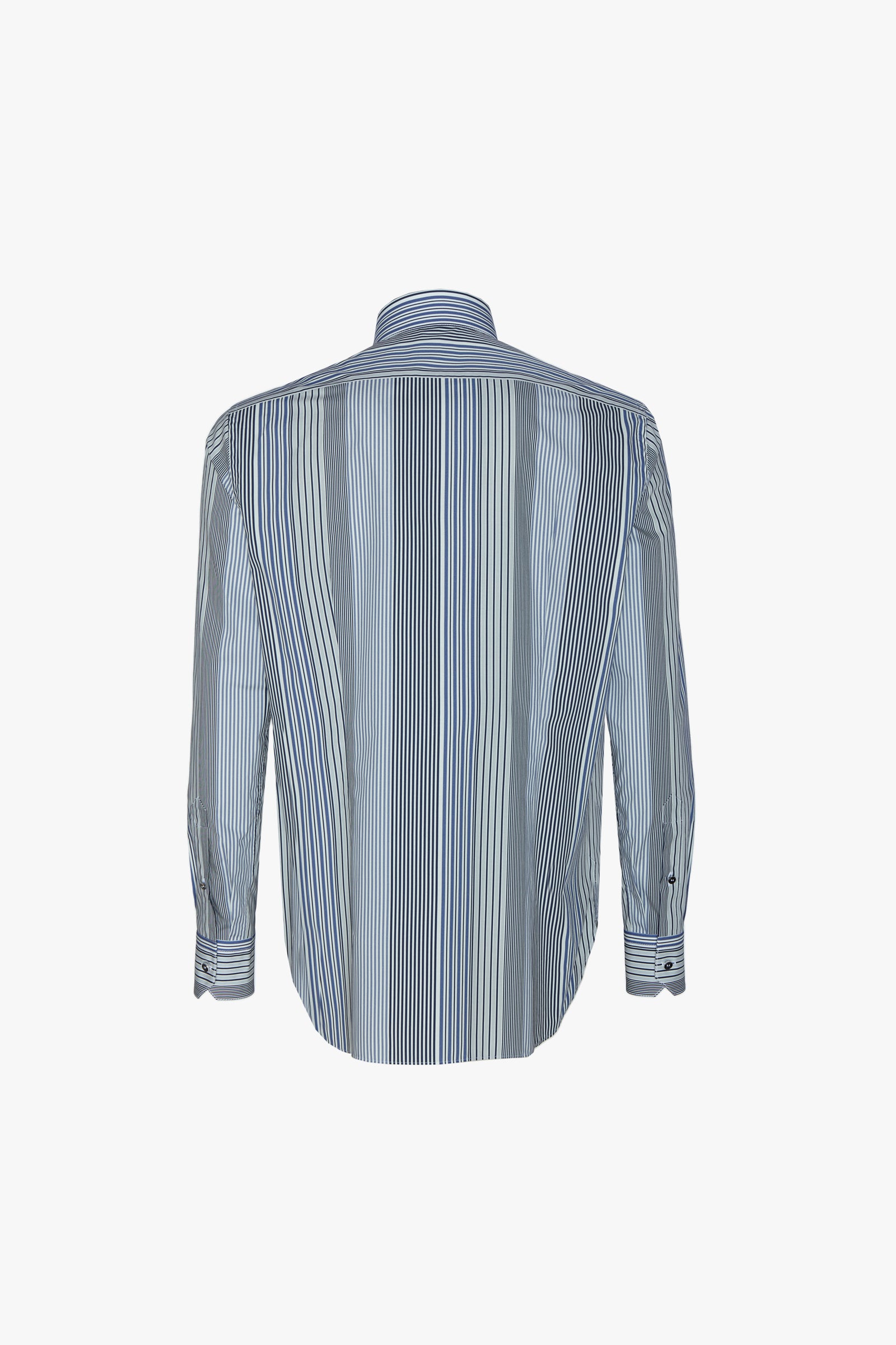 Vertical stripes shirt - Blue & White