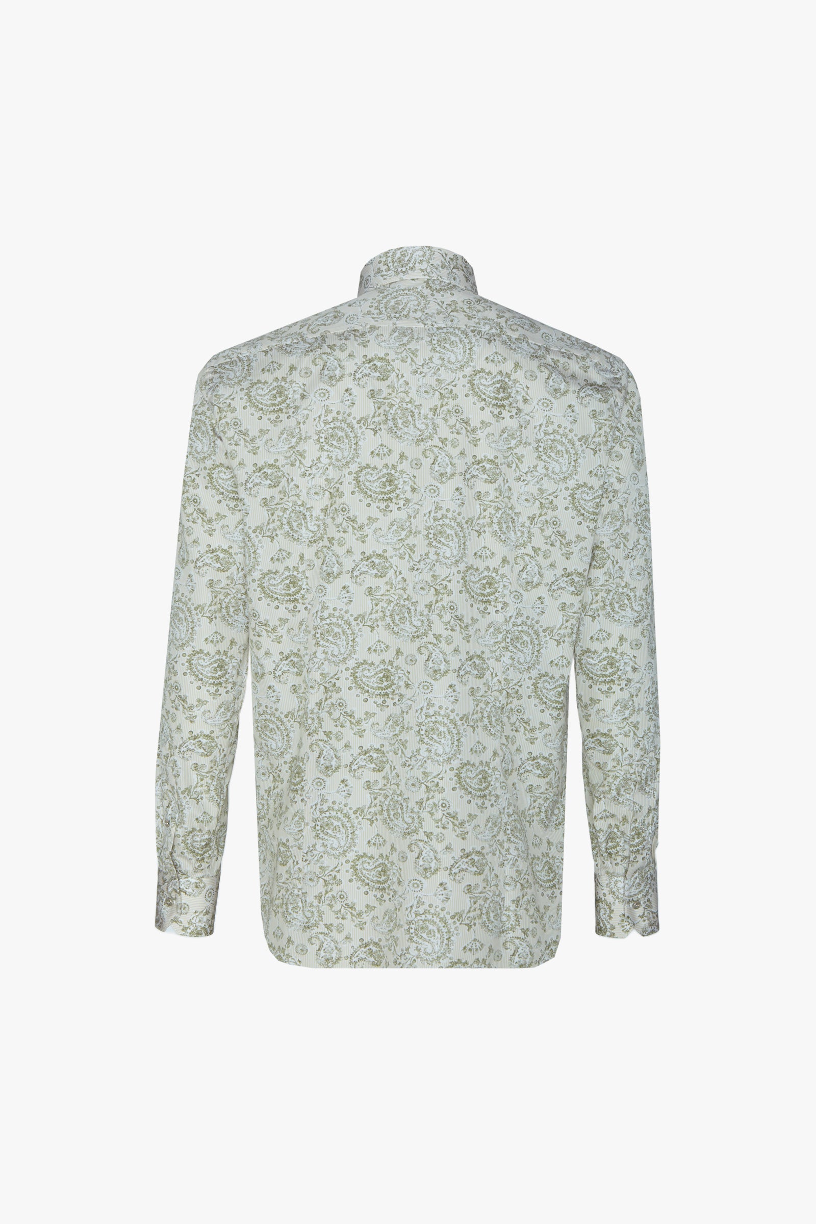 Chemise à motif cachemire imprimé - Beige & Vert