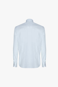 Chemise à rayures tissées et boutons - Blanc