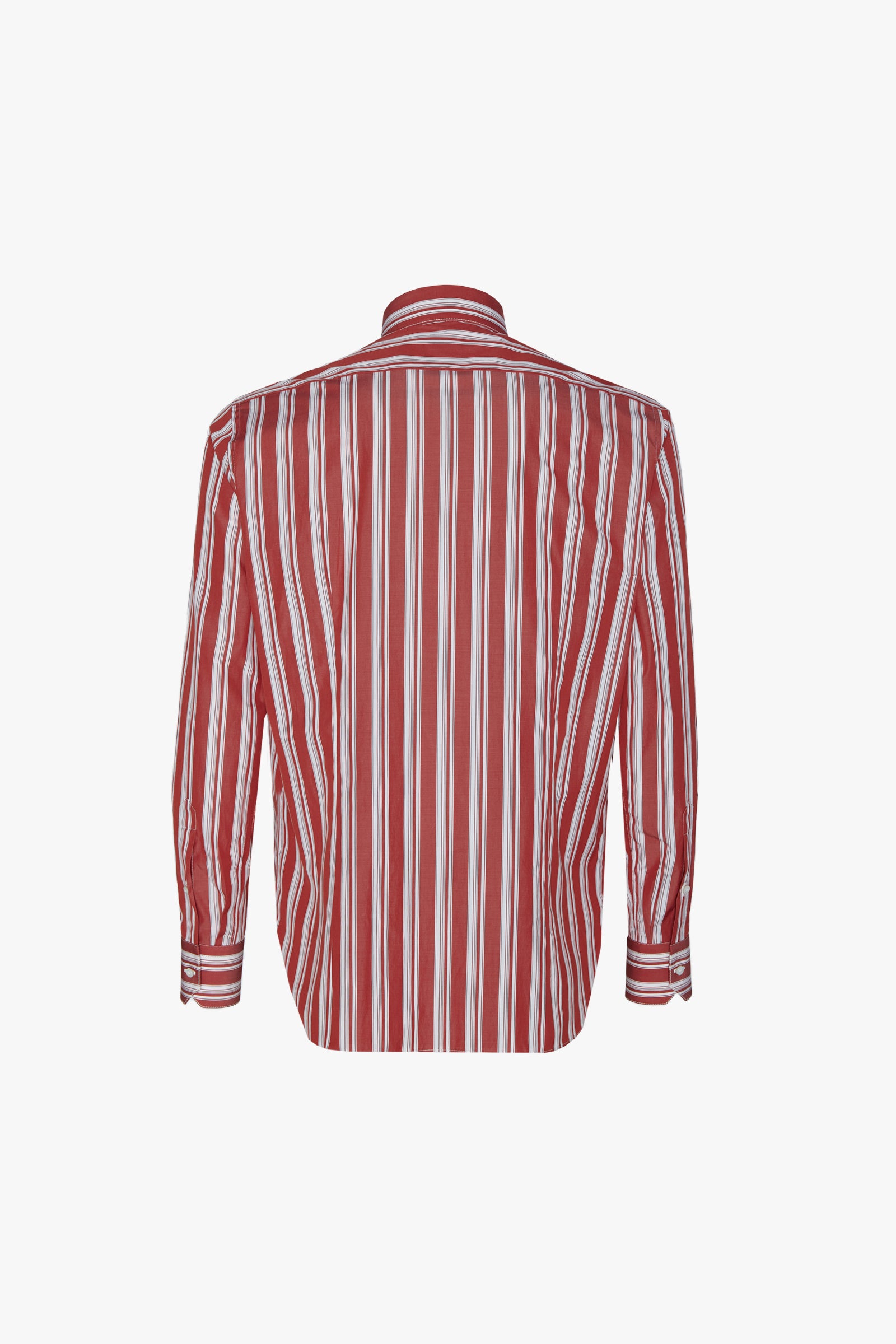 Chemise à rayures verticales - Bordeaux & Blanc