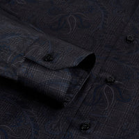 Silk paisley shirt - Black