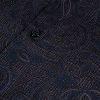Silk paisley shirt - Black