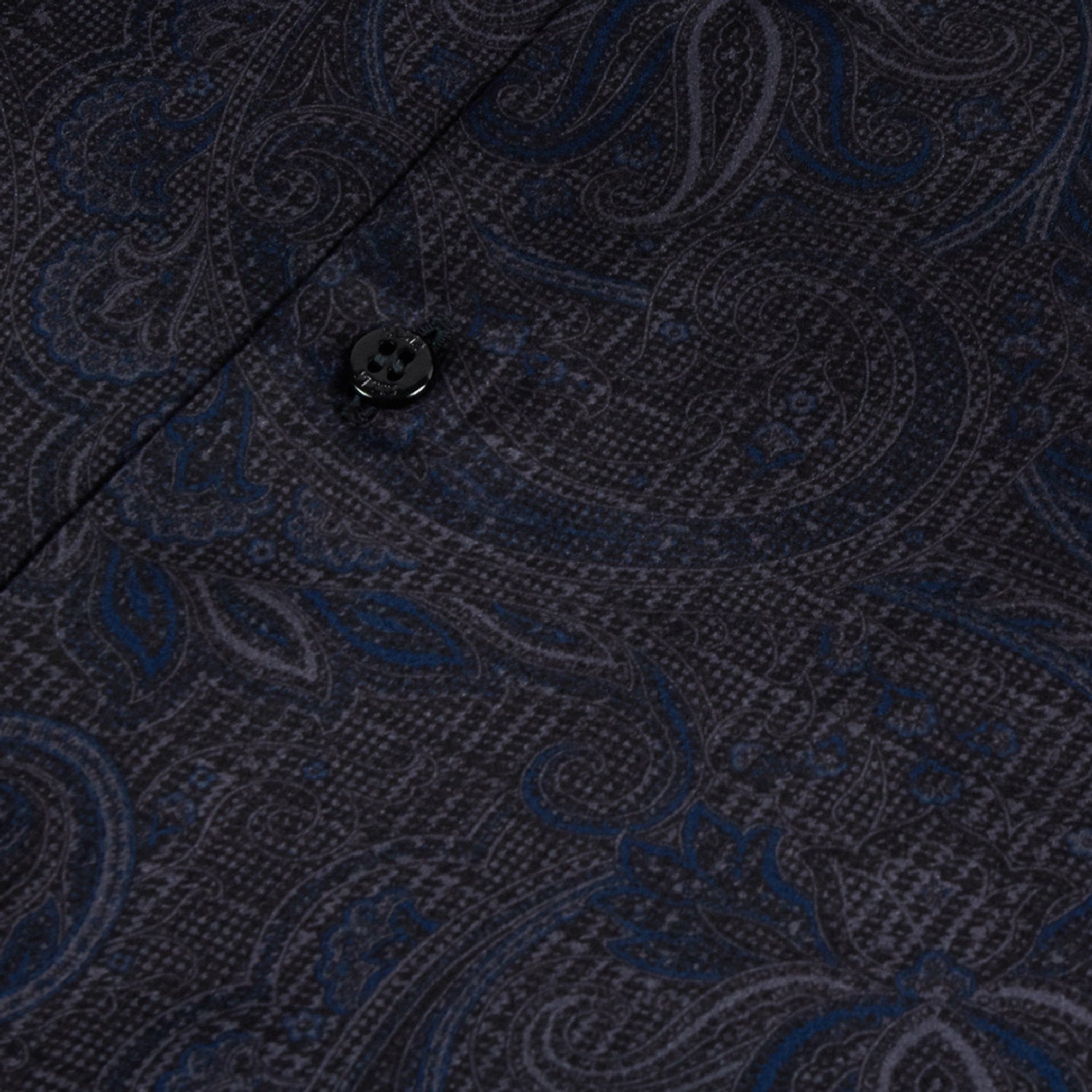 Silk paisley shirt - Black