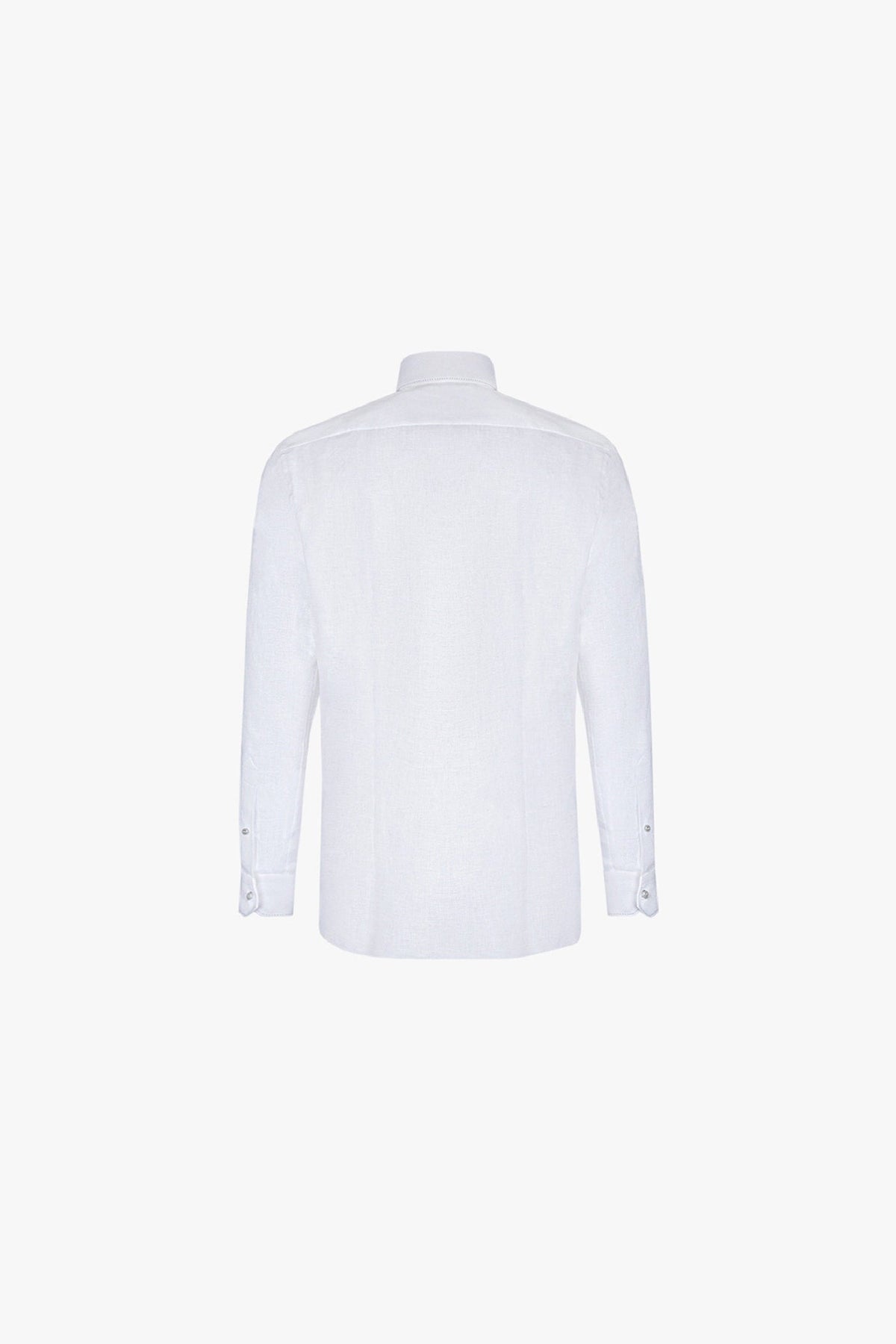 Woven linen shirt - White