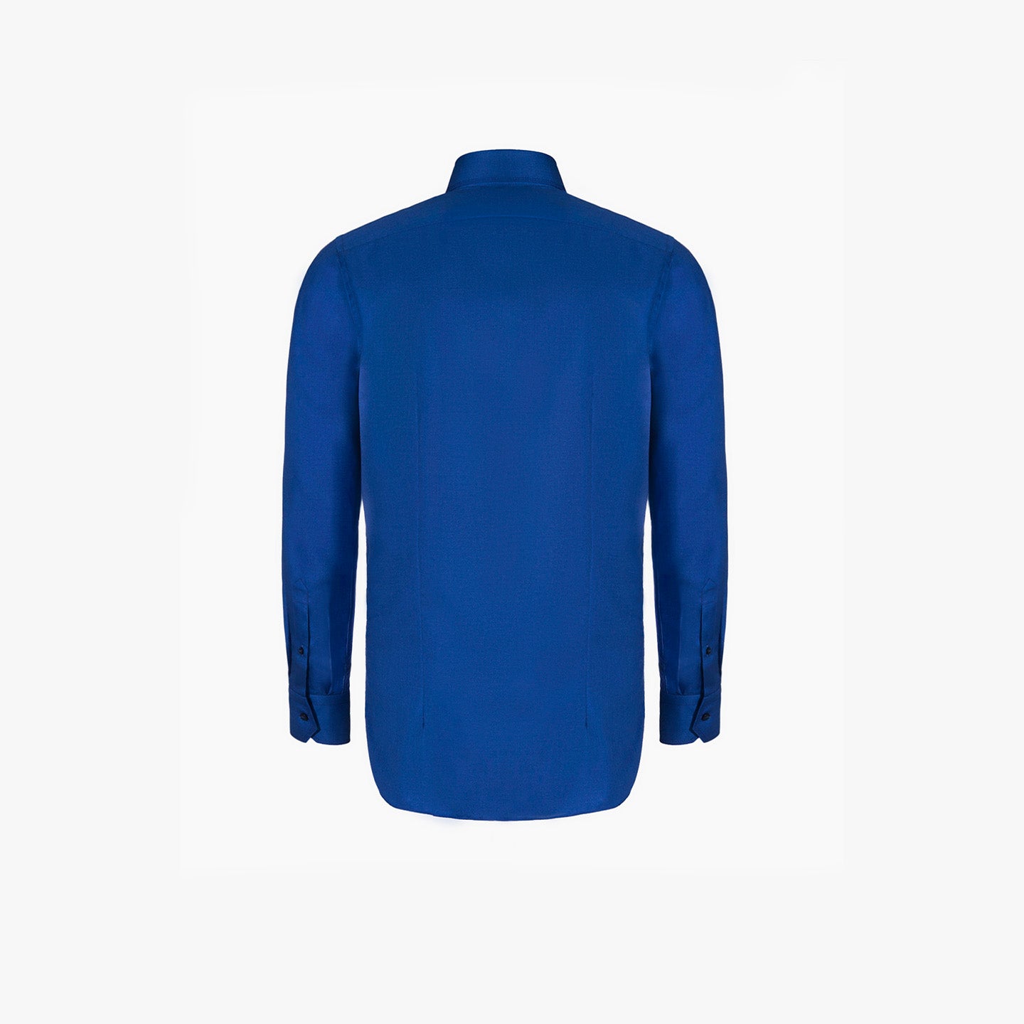 Chemise texturée en laine et soie - Bleu