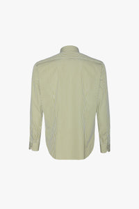 Chemise à rayures verticales - Vert & Blanc