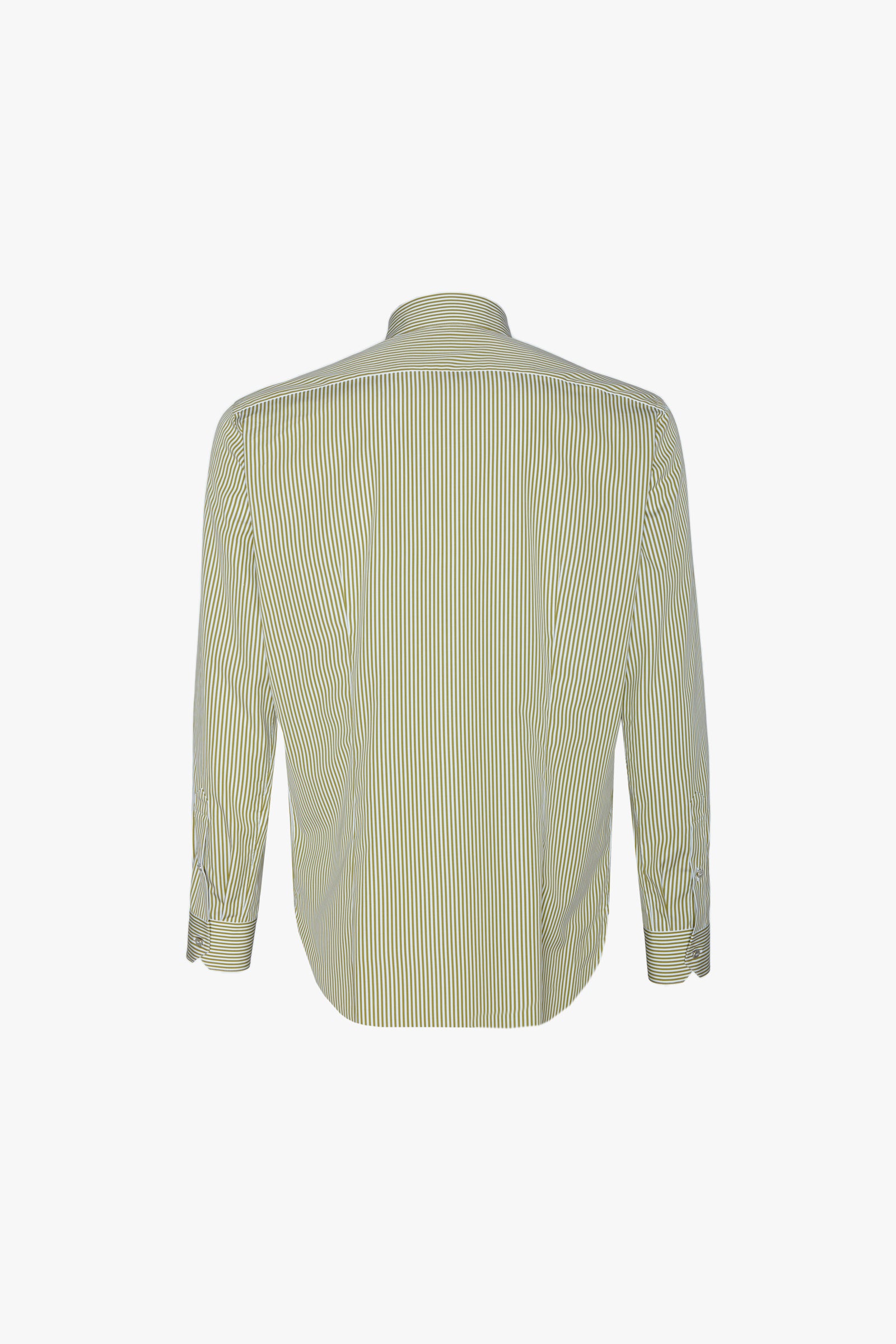 Chemise à rayures verticales - Vert & Blanc
